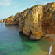 Playa costera típica de la región del Algarve. Wikimedia Commons